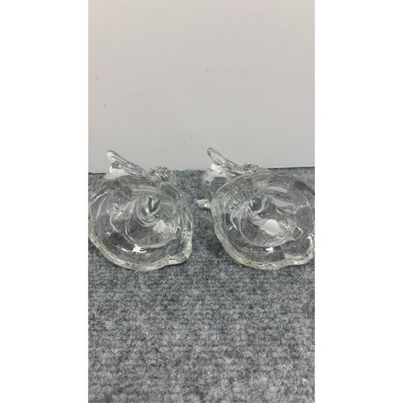 Set of 2 Angel Candle Holders Set 4.5” X 2.5” Glass - Picture 5 of 7